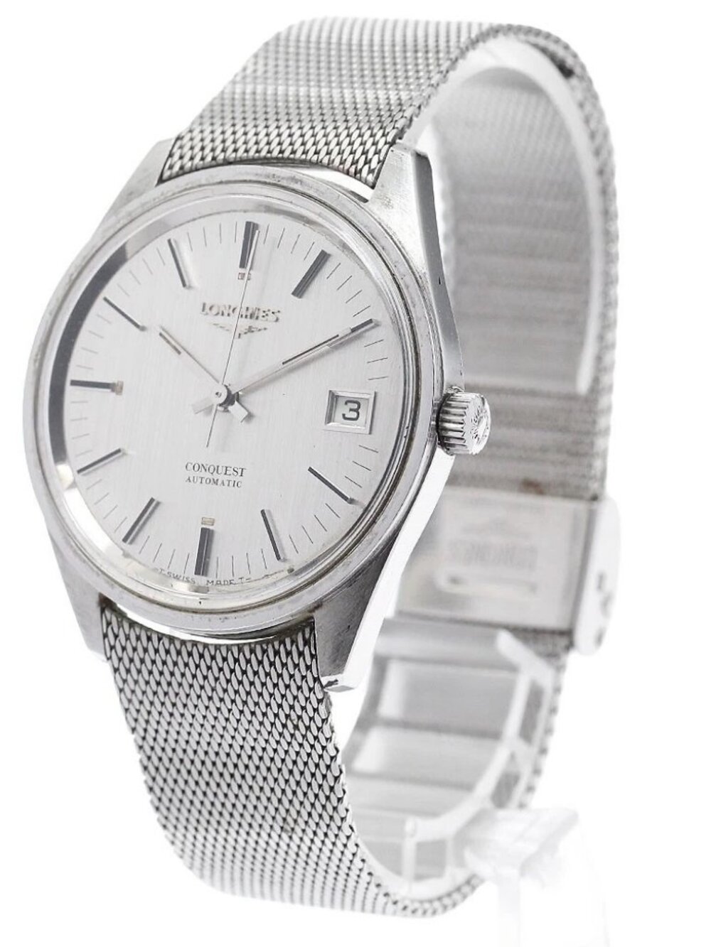 LONGINES Conquest Cal.L633.1 Date Silver Dial Automatic Men's Watch_918138